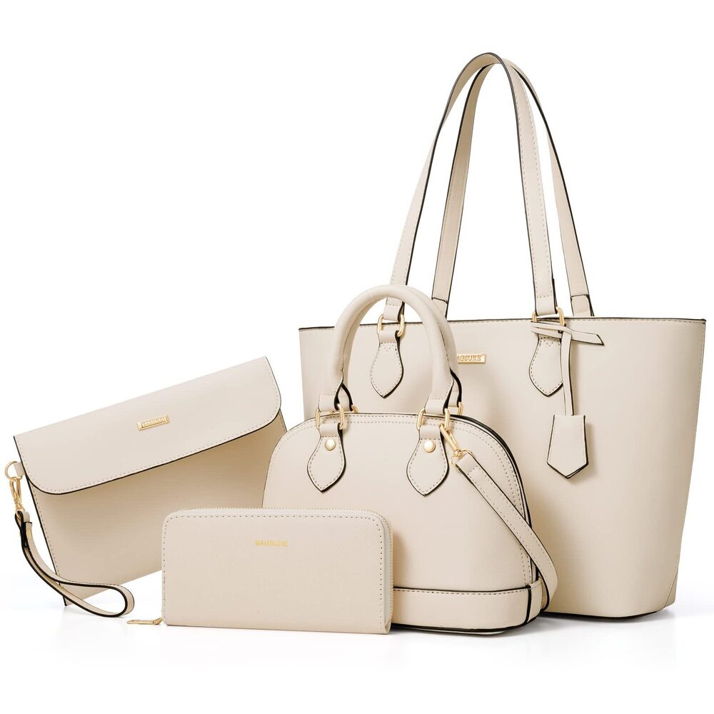 3839 4PCS Fashion Handbags Purses Wallet Shoulder Bags Casual Tote Bag